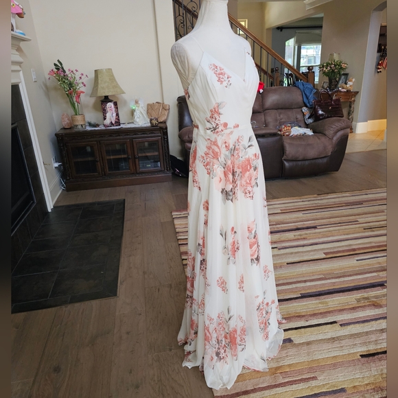 Nwt Lulu's Elegantly Inclined floral maxi dress XL - Picture 14 of 15